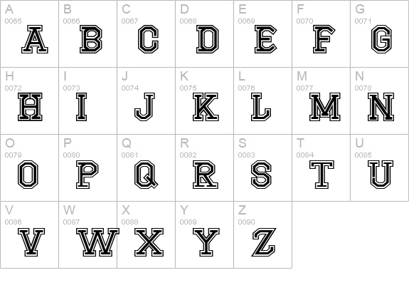 CF Montreal High School Regular uppercase A-Z preview