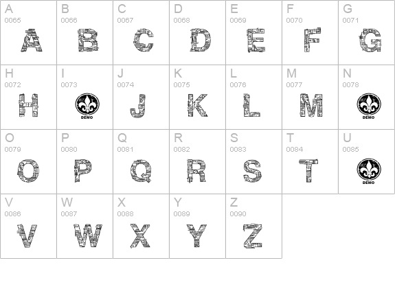 CF Motherboard DEMO Regular uppercase A-Z preview