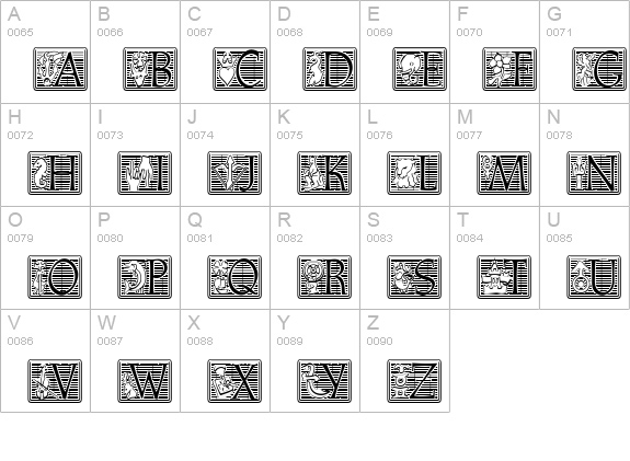 CgAthenaeumInitialPositive uppercase A-Z preview
