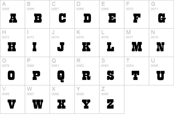 CgBarnumBlock uppercase A-Z preview