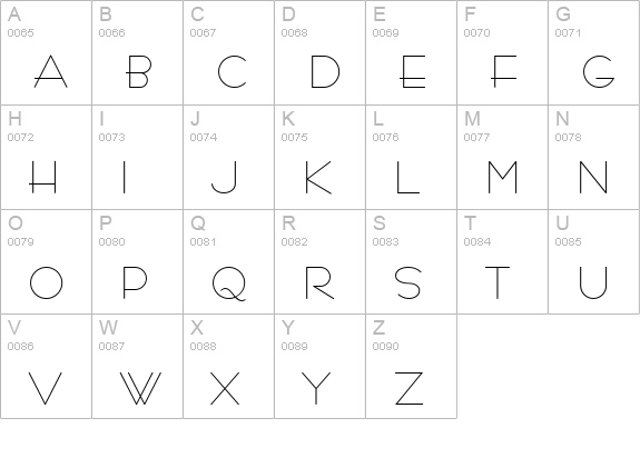 CgBernhardFashion uppercase A-Z preview
