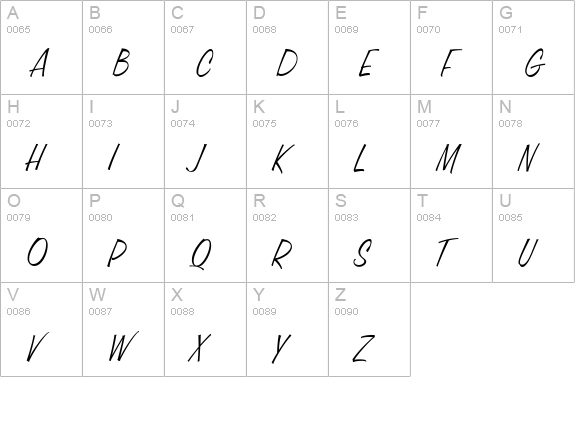 CgTrophyOblique uppercase A-Z preview