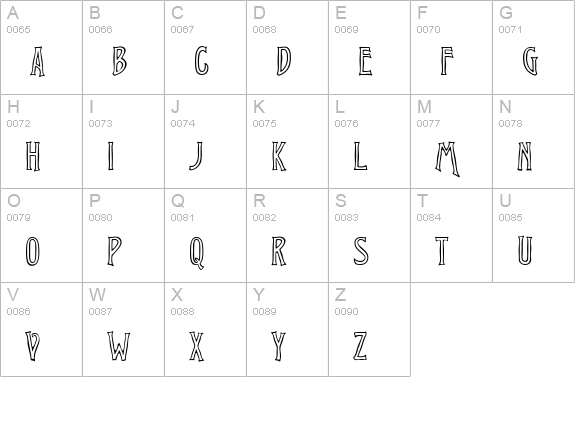 CgVirileOpen uppercase A-Z preview