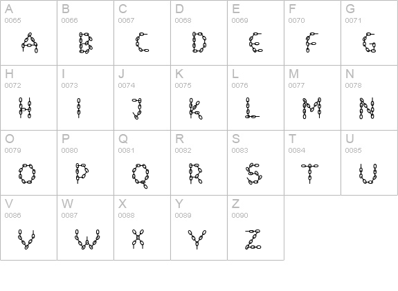 ChainLetterTwo uppercase A-Z preview