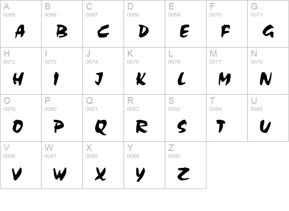 Chalk- uppercase A-Z preview