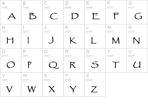 Chalk-Extended Bold uppercase A-Z preview