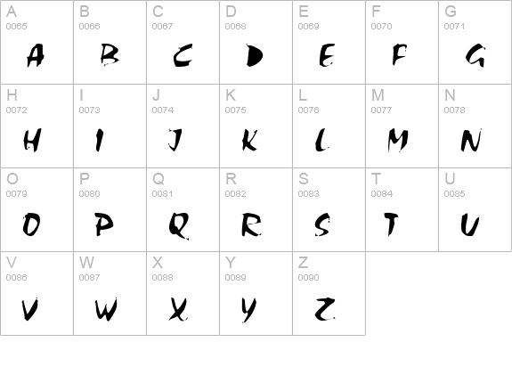 Chalk-Light uppercase A-Z preview
