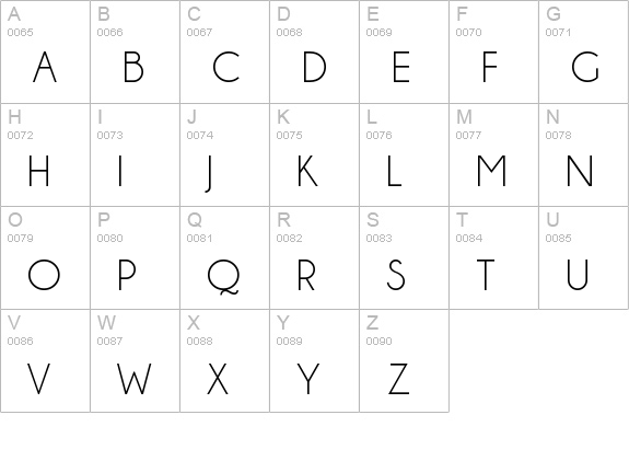 Champagne & Limousines uppercase A-Z preview