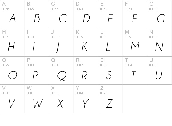 Champagne & Limousines Italic uppercase A-Z preview