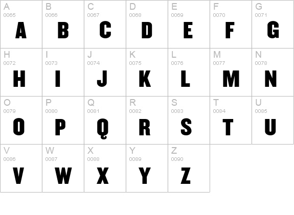 Champion-HTF-Middleweight uppercase A-Z preview