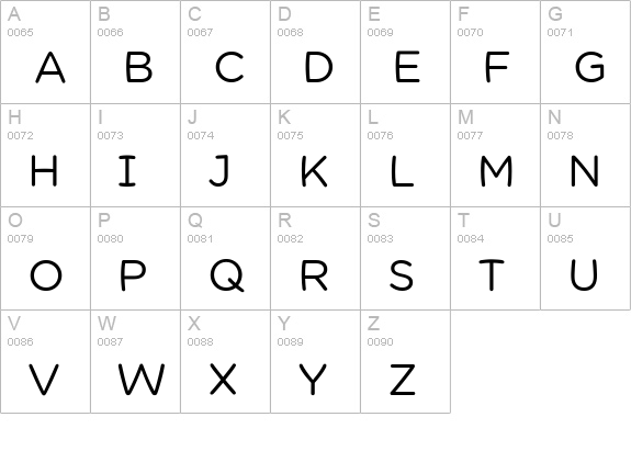 Chams  uppercase A-Z preview