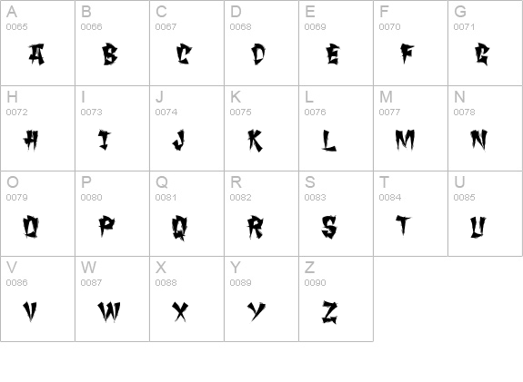 ChangChang uppercase A-Z preview