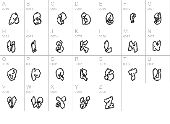 Chankenstein uppercase A-Z preview