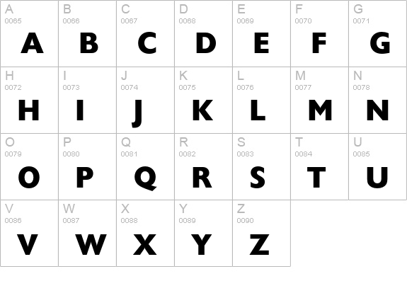 Chantilly-ExtraBold uppercase A-Z preview