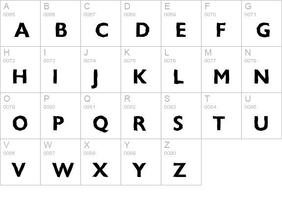 ChantillyAntique-Bold uppercase A-Z preview