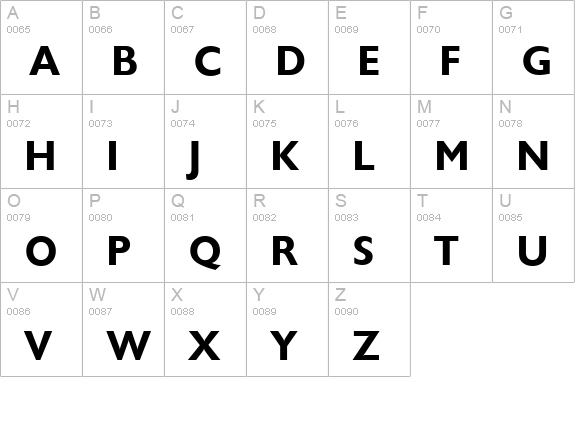 ChantillySerial-Bold uppercase A-Z preview