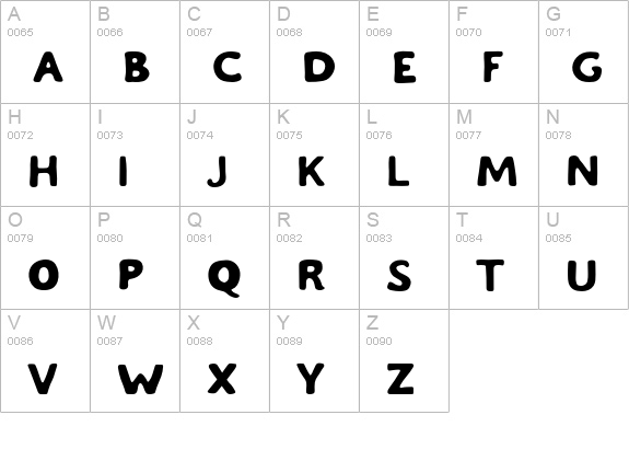 Chaos and Madness uppercase A-Z preview
