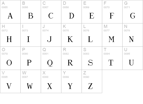 Chap Clerk Tryout uppercase A-Z preview