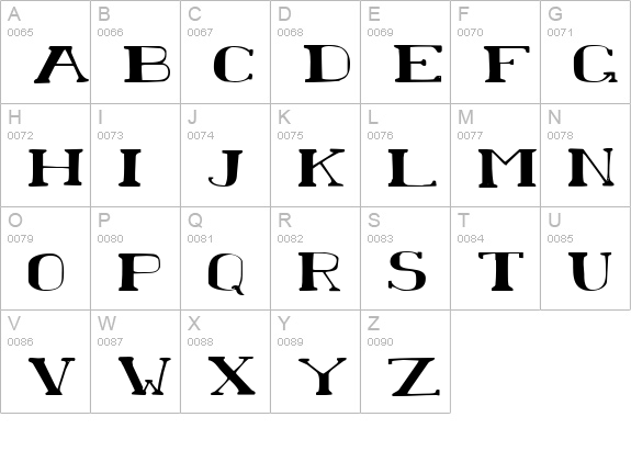 Chardin Doihle Expanded uppercase A-Z preview