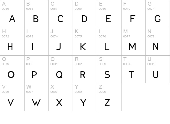 Charger uppercase A-Z preview