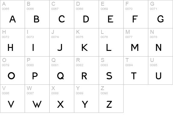 Charger Bold uppercase A-Z preview