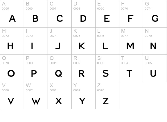 Charger ExtraBold uppercase A-Z preview