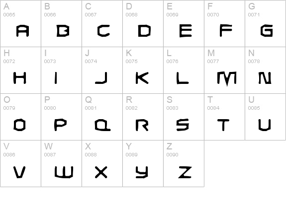 Charles in Charge Gaunt uppercase A-Z preview
