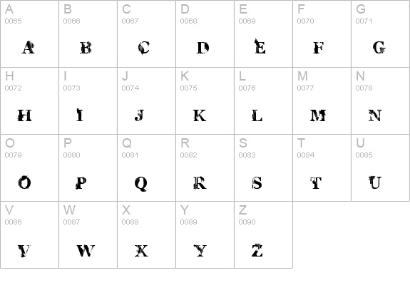 Charles S. uppercase A-Z preview