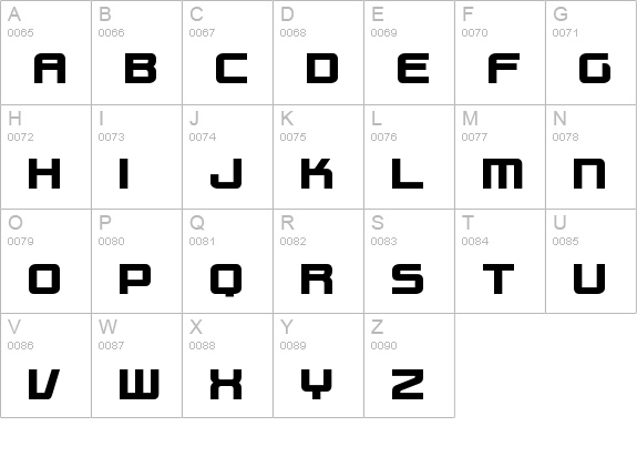 Charlie Brown M54 uppercase A-Z preview