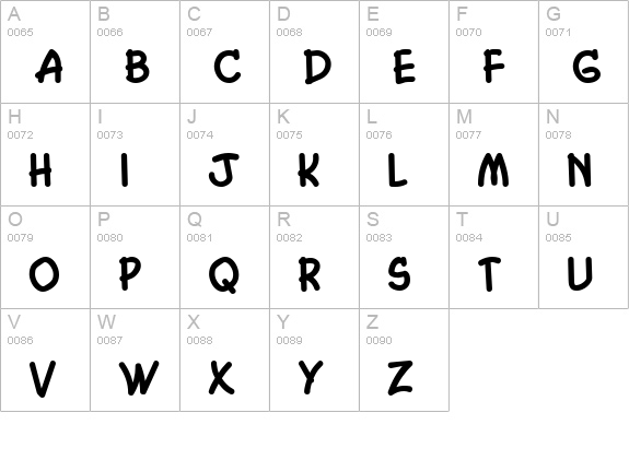 Chasm Bold uppercase A-Z preview