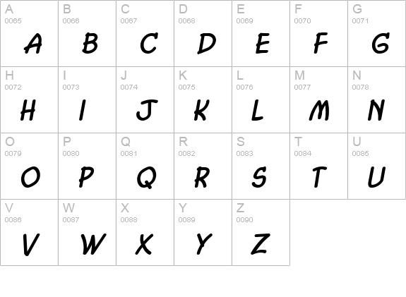 Chasm Bold Italic uppercase A-Z preview
