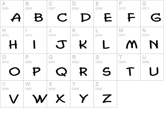 Chasm Extended Normal uppercase A-Z preview