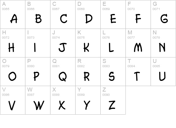 Chasm Normal uppercase A-Z preview