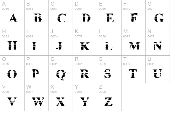 Cheap Ink killed my Printer uppercase A-Z preview