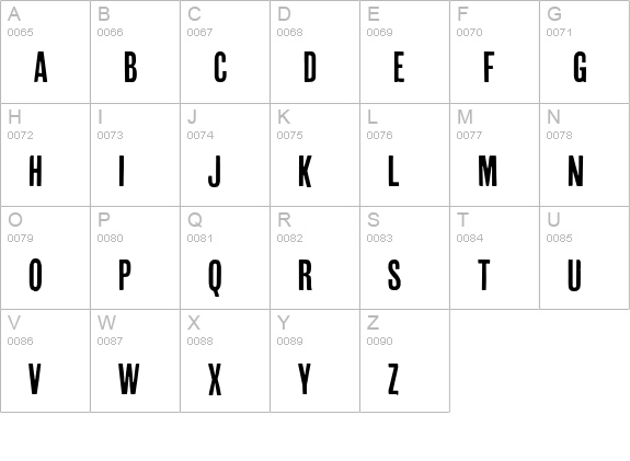 Cheap Pine Sans uppercase A-Z preview