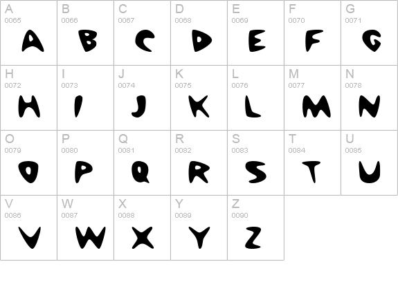 CheapMotel uppercase A-Z preview