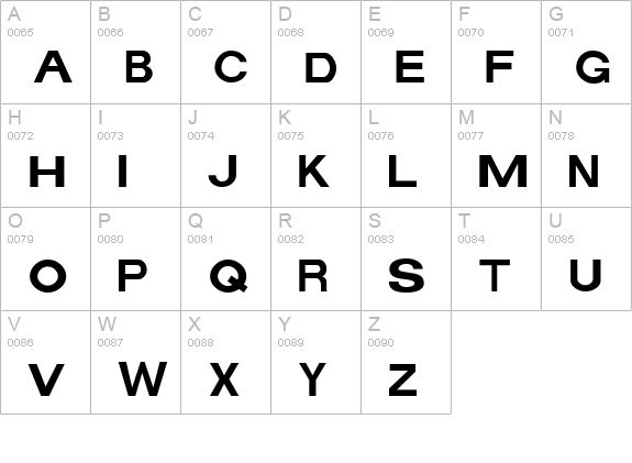 CheapSignage Standard uppercase A-Z preview