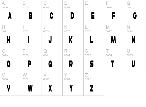 Cheerio Old Chap
 uppercase A-Z preview