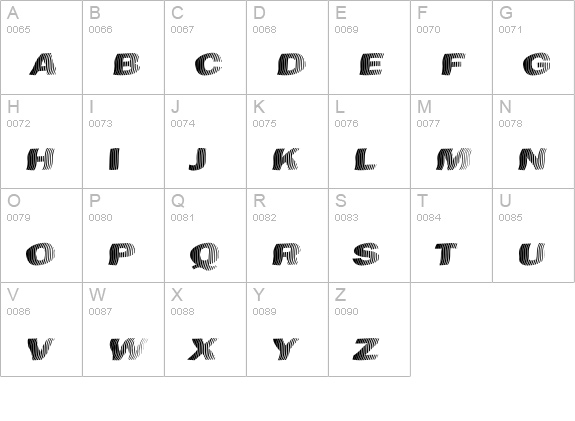 Chefs Slice Novice uppercase A-Z preview