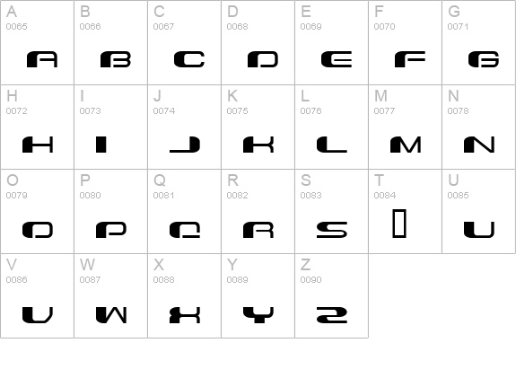 CHEMICAL uppercase A-Z preview