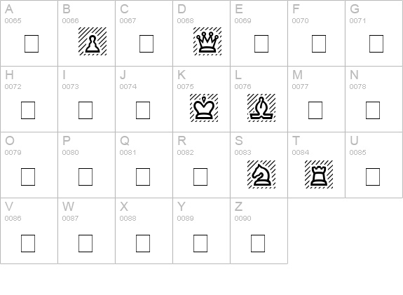 Cheq Normal uppercase A-Z preview