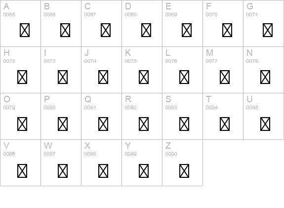 Cheq Std Medium uppercase A-Z preview