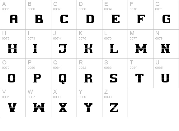 cherif uppercase A-Z preview