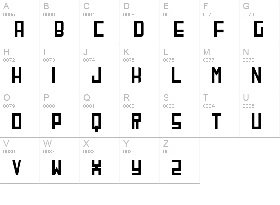 CherryBomb uppercase A-Z preview