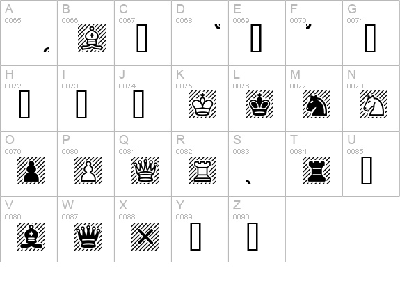Chess Cases uppercase A-Z preview
