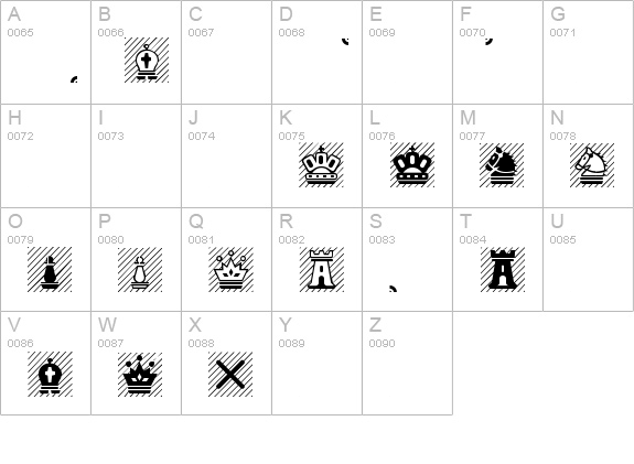 Chess Magnetic uppercase A-Z preview
