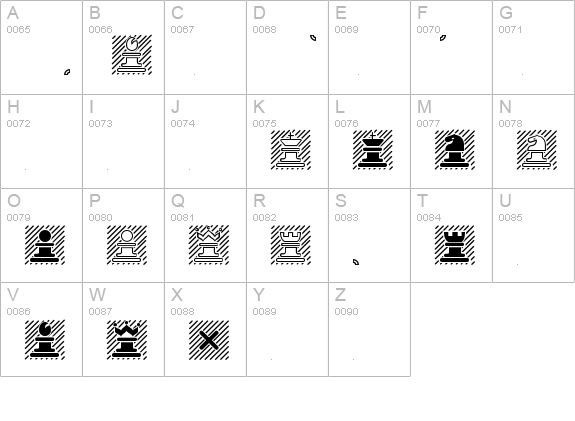 Chess Marroquin uppercase A-Z preview