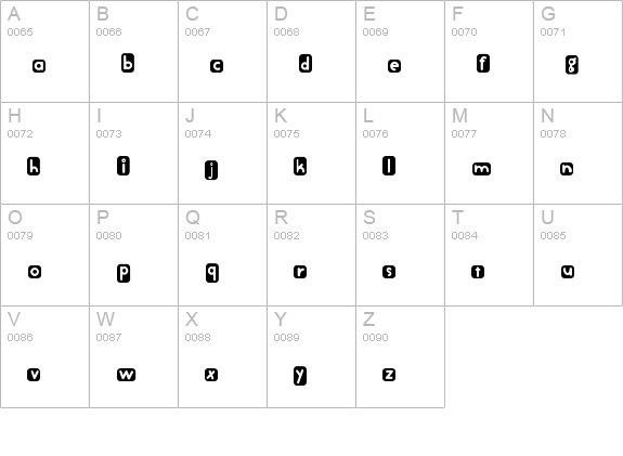 Chewy Stewy uppercase A-Z preview