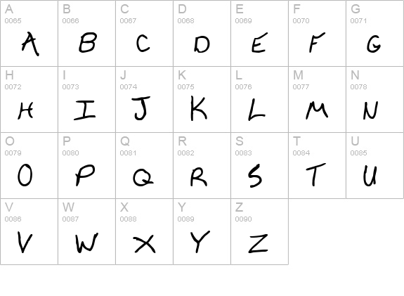 Cheyenne Hand Bold uppercase A-Z preview