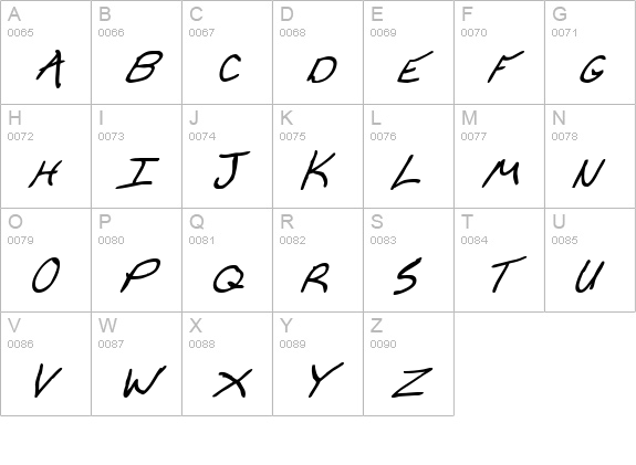 Cheyenne Hand Bold Italic uppercase A-Z preview